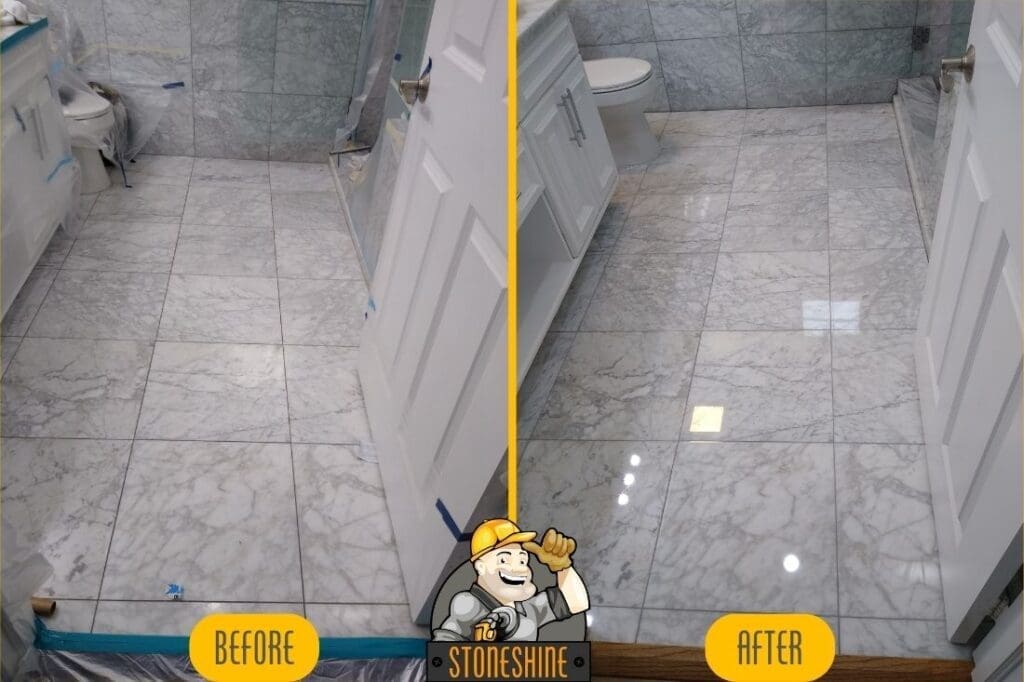 Marble Bathroom Restoration Culver City | STONESHINE Restoration ...