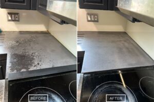 Concrete countertop refinishing project in Missino Viejo