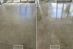 Concrete floor polishing project in Palm Springs