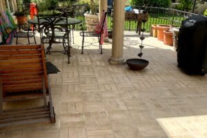 Concrete paver restoration project in Beverly Hills