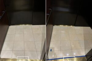 Marble cleaning and sealing project in Beverly Hills