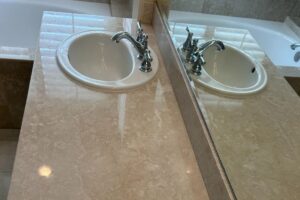 Marble countertop restoration in Palm Springs