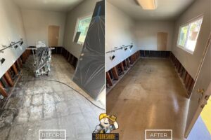 Concrete floor grinding and polishing project in Anaheim