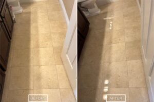 Travertine restoration project in Walnut